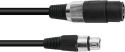 Speakon - XLR Cables, Omnitronic Adapter Cable Speaker(F)/XLR(F) 1m bk