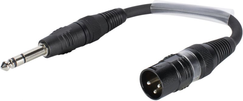 SOMMER CABLE Adapter Cable XLR(M)/Jack stereo 0.15m bk
