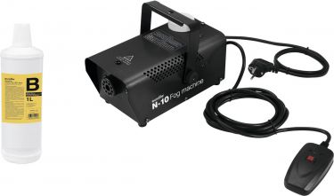 Eurolite Set N-10 black + B2D Basic Smoke Fluid 1l