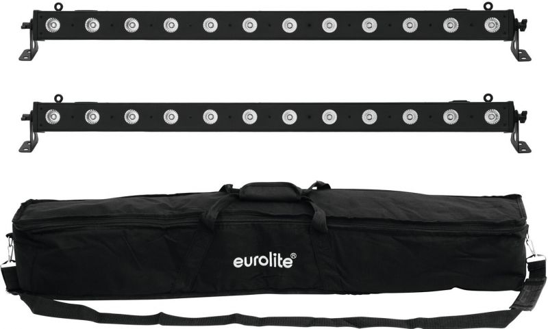Eurolite Set 2x LED BAR-12 QCL RGBW + Soft Bag
