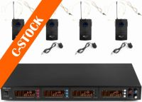 PD504B 4x 50-Channel UHF Wireless Microphone Set with 4 bodypack microphones "C-STOCK"