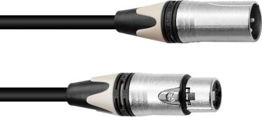 PSSO XLR Cable COL 3-pin 15m bk Neutrik