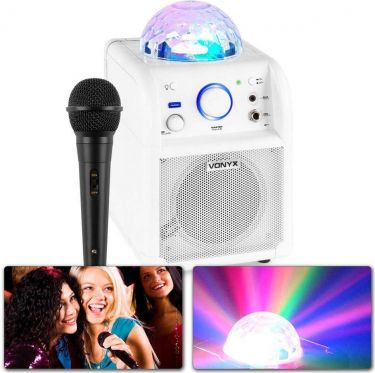 SBS50W Bluetooth Party Speaker LED Ball White "B-STOCK"