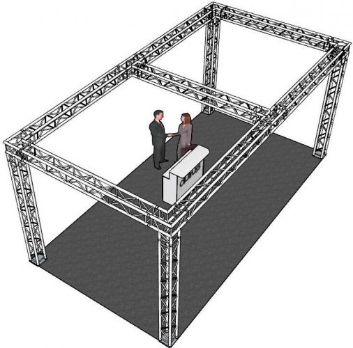 Alutruss Truss Set QUADLOCK 6082 rectangle 7.71x4x3.5m (WxDxH)