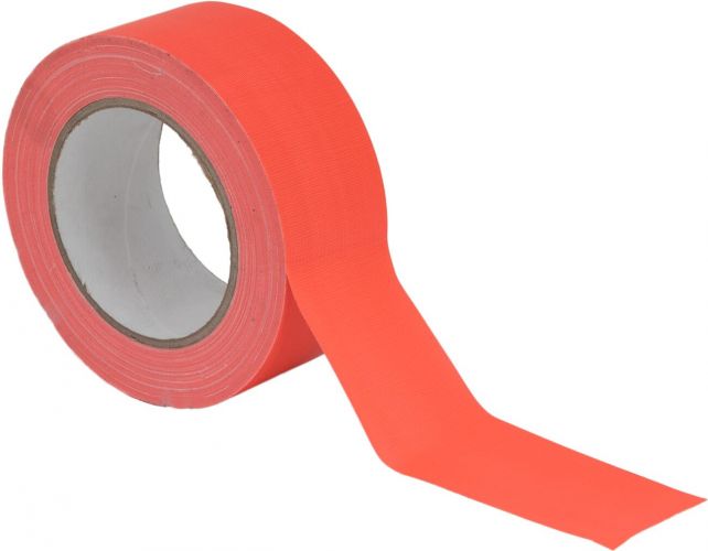 Eurolite Gaffa Tape 50mm x 25m, neon orange, uv active