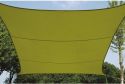 PEREL - Firkantet solsejl - 3,6 x 3,6m LIME GRØN PEREL - Firkantet solsejl - 3,6 x 3,6m LIME GRØN