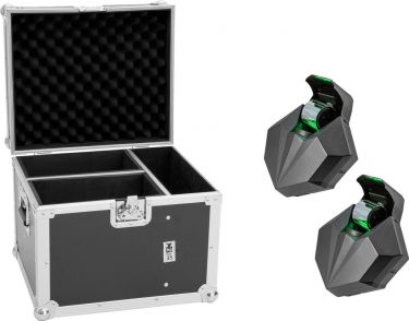 Eurolite Set 2x LED CAT-80 Beam Effect + Flightcase