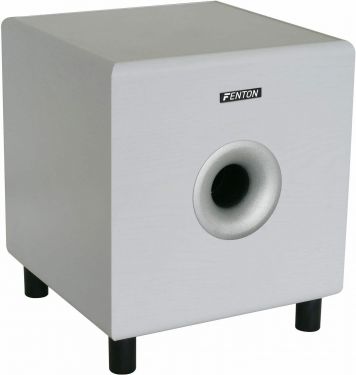Aktiv Hi-Fi subwoofer SHFS08W / 8" bas 200W, hvid