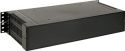19" ABS plastkabinet - 2U til rackmont., Sort 19" ABS plastkabinet - 2U til rackmont., Sort