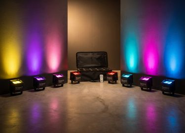 Pakketilbud: 8 stk. BP44 Batteri Uplight / IP65 / Til både inde- og udendørs brug - inkl. taske