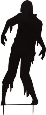 Europalms Silhouette Metal Zombie Man, 135cm