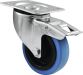 Roadinger Swivel Castor 100mm BLUE WHEEL with brake