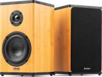 BS20 Active Bookshelf Speaker Set with Battery Bamboo