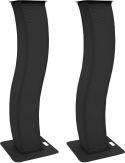 Eurolite 2x Stage Stand 150cm curved incl. Cover and Bag, black