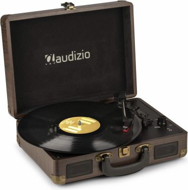 RP114W Record Player Briefcase Wood