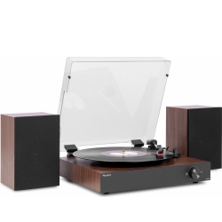 RP325W Record Player Set BT with 2 Speakers Wood TILBUD NU