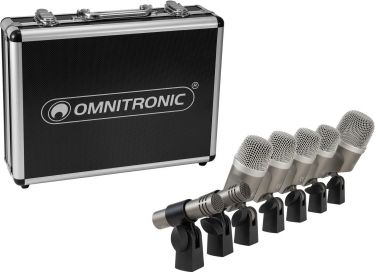 Omnitronic MIC 77-7LMH MK2 Drum Microphone Set