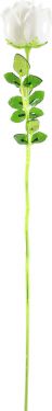 Europalms Crystal rose, white, artificial flower, 81cm 12x