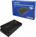 LogiLink - 3,5" HDD ekstern harddisk kabinet USB 2.0 / IDE - Alu/Sort LogiLink - 3,5" HDD ekstern harddisk kabinet USB 2.0 / IDE - Alu/Sort