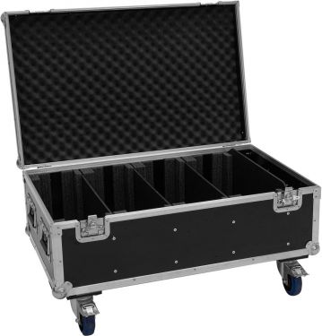 Roadinger Flightcase 4x LED PMB-4 COB QCL with wheels