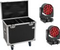 Eurolite Set 2x LED TMH-H380 Beam/Wash/Flower Effect + Flightcase with wheels