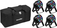 Eurolite Set 4x AKKU Mini PARty RGBW Spot MK2 + Soft Bag