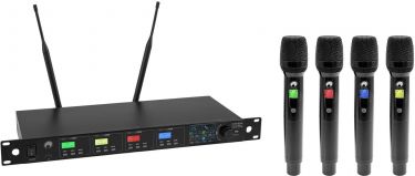 Omnitronic UHF-604 4-channel Wireless Mic System 823-832/863-865 MHz