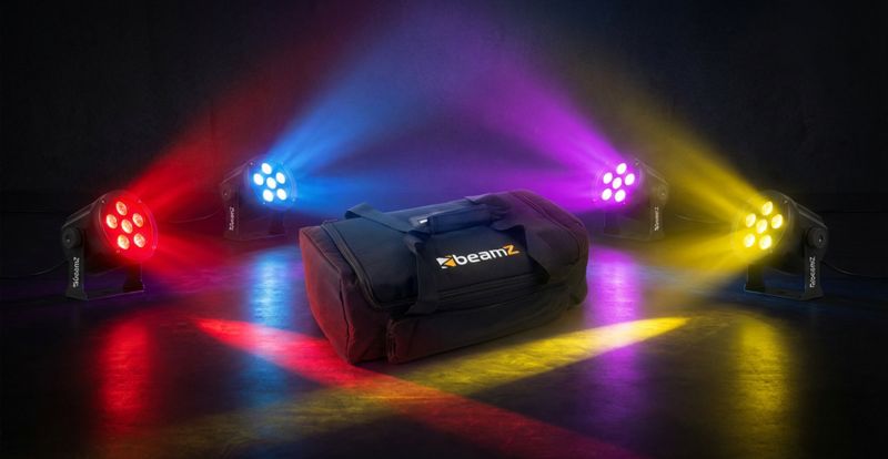 Pakketilbud: 4 stk. SlimPar30 Samt Soft Case AC-135, Kraftig transporttaske