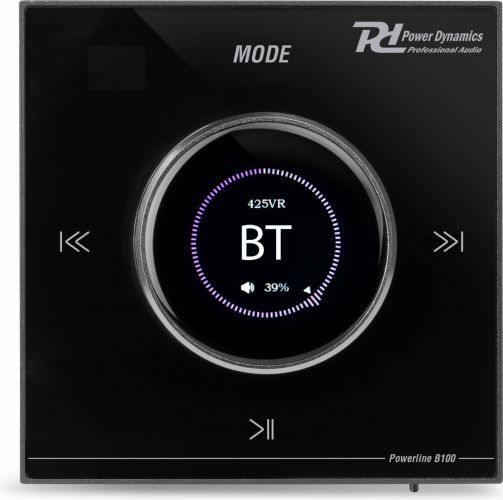 Powerline B100B In Wall Audio Amplifier BT/LCD Black