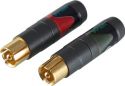NEUTRIK - Neutrik - RCA(Phono) stik, forgyldt (2 stk.) NEUTRIK - Neutrik - RCA(Phono) stik, forgyldt (2 stk.)