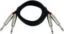 Omnitronic - Audiokabel - 2x 6,35mm mono JACK > 2x 6,35mm mono JACK (1,5m Omnitronic - Audiokabel - 2x 6,35mm mono JACK > 2x 6,35mm mono JACK (1,5m