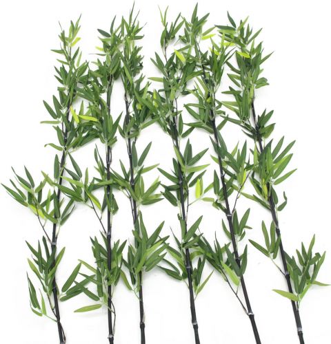 Europalms Bamboo tube with leaves, artificial, 180cm, sixpack