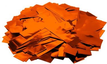 TCM FX Metallic Confetti rectangular 55x18mm, orange, 1kg