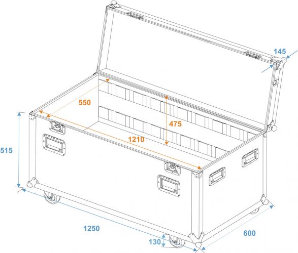 Roadinger Universal Tour Case 120cm with wheels