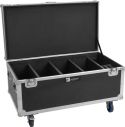 Roadinger Flightcase 4x Multiflood IP 18x10W RGBW Wash CRMX with wheels