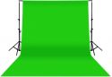 KÖNIG - Foto baggrundslærred - 3 x 3m, Grøn (ekskl. stativ) KÖNIG - Foto baggrundslærred - 3 x 3m, Grøn (ekskl. stativ)