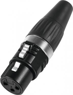 HICON XLR plug 3-pin HI-X3CF-BLK
