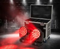 Eurolite Set 2x LED TMH-H380 Beam/Wash/Flower Effect + Flightcase with wheels