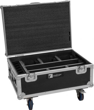 Roadinger Flightcase 6x AKKU IP TL-3 QCL Trusslight CRMX with charging function and wheels