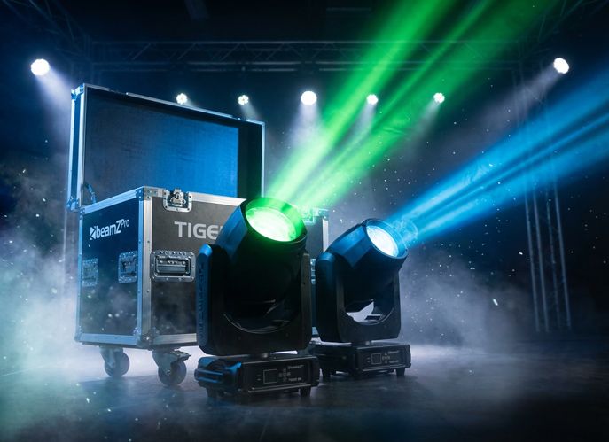Tiger 9R 260W Beam Moving Head 2pcs in Flightcase