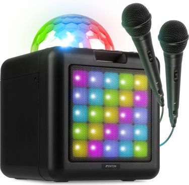 KAR15B Karaoke Speaker with 2 microphones Black