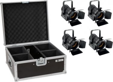 Eurolite Set 4x LED THA-20PC TRC Theater Spot bk + Case