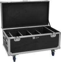 Roadinger Flightcase 4x AKKU Multiflood IP 8x10W RGBW Wash CRMX with charging function