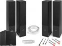 Komplet HiFi System SHF80B / 4x Gulv-højttalere inkl. Digital Forstærker + Kraftig 15" Bas Subwoofer