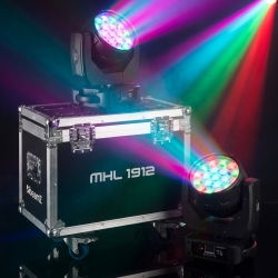 MHL1912 Moving Head Wash med Zoom 2 stk. i flykasse TILBUD NU