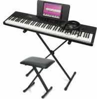Digital Piano RhapsodyDP88 med bænk, pedal, hovedtelefon og stativ - Komplet pakketilbud!