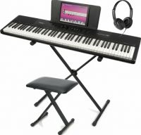 Digital Piano RhapsodyDP88 med bænk, pedal, hovedtelefon og stativ - Komplet pakketilbud!