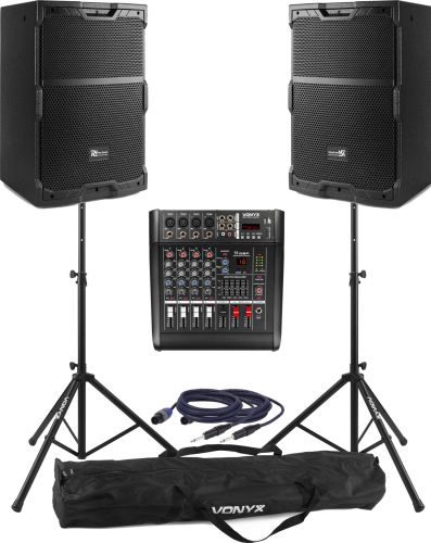 Komplet PA Lydanlæg - Perfekt til sang, band og musik / 800 Watt