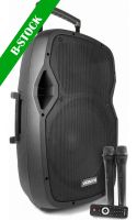 Høyttalere, AP1500PA Portable Speaker 15" 2VHF MP3 BT "B-STOCK"