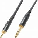 Kabler og stik, Kabel "god kvalitet" 3.5mm Stereo Jack til 6.3mm Stereo Jack, sort 1.5m